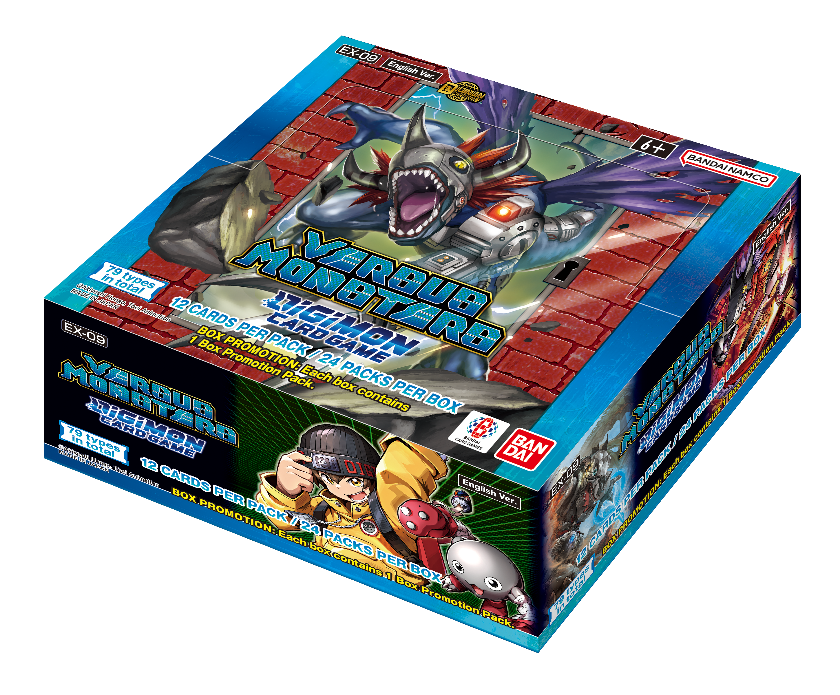 Digimon Card Game EX09 Display Case - 12x Booster Boxes - Versus Monsters